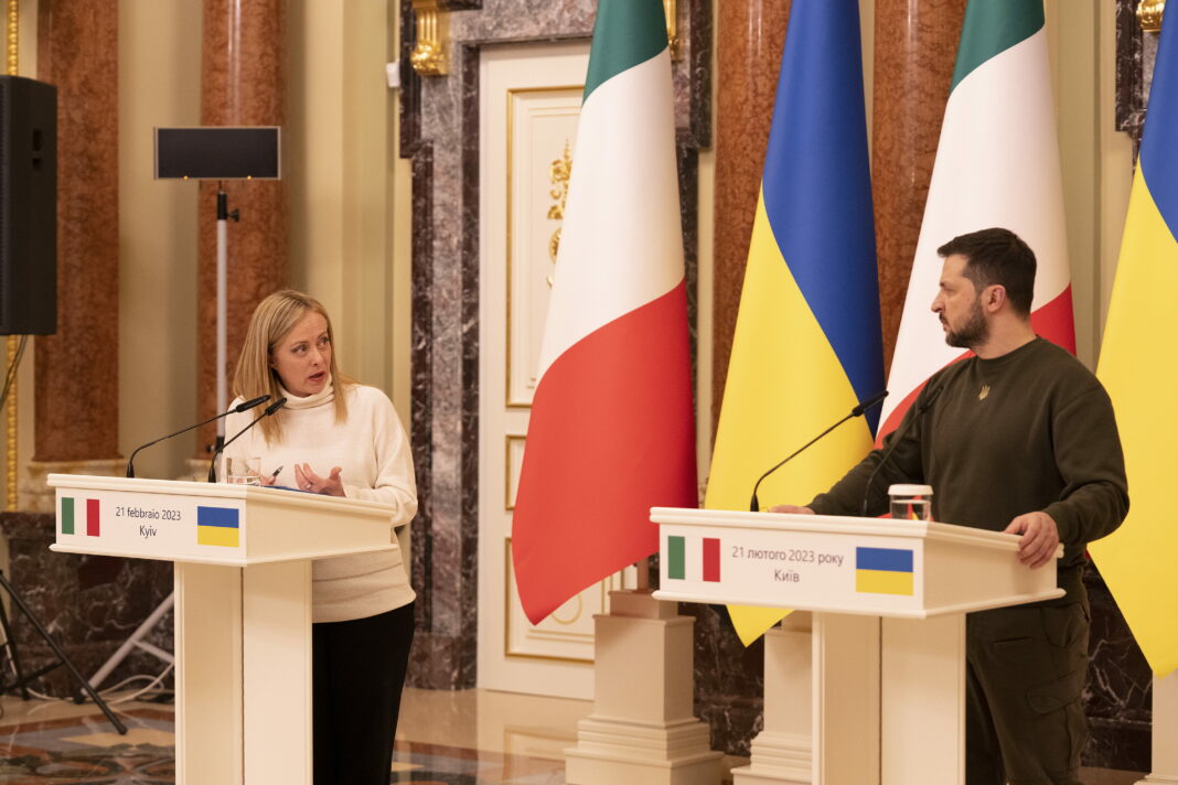 IL PRESIDENTE MELONI IN UCRAINA Meloni a Kiev: gelo su Berlusconi