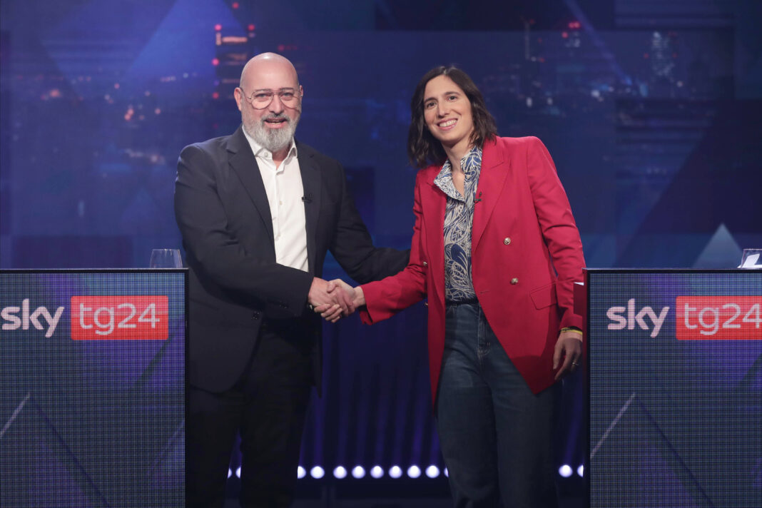 SKY TG24, CONFRONTO TRA I CANDIDATI STEFANO BONACCINI ED ELLY SCHLEIN all’ipotesi di fare la numero due del Pd