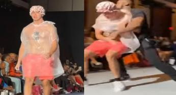 Fashion Week New York, intruso in passerella ‘scambiato’ per modello
