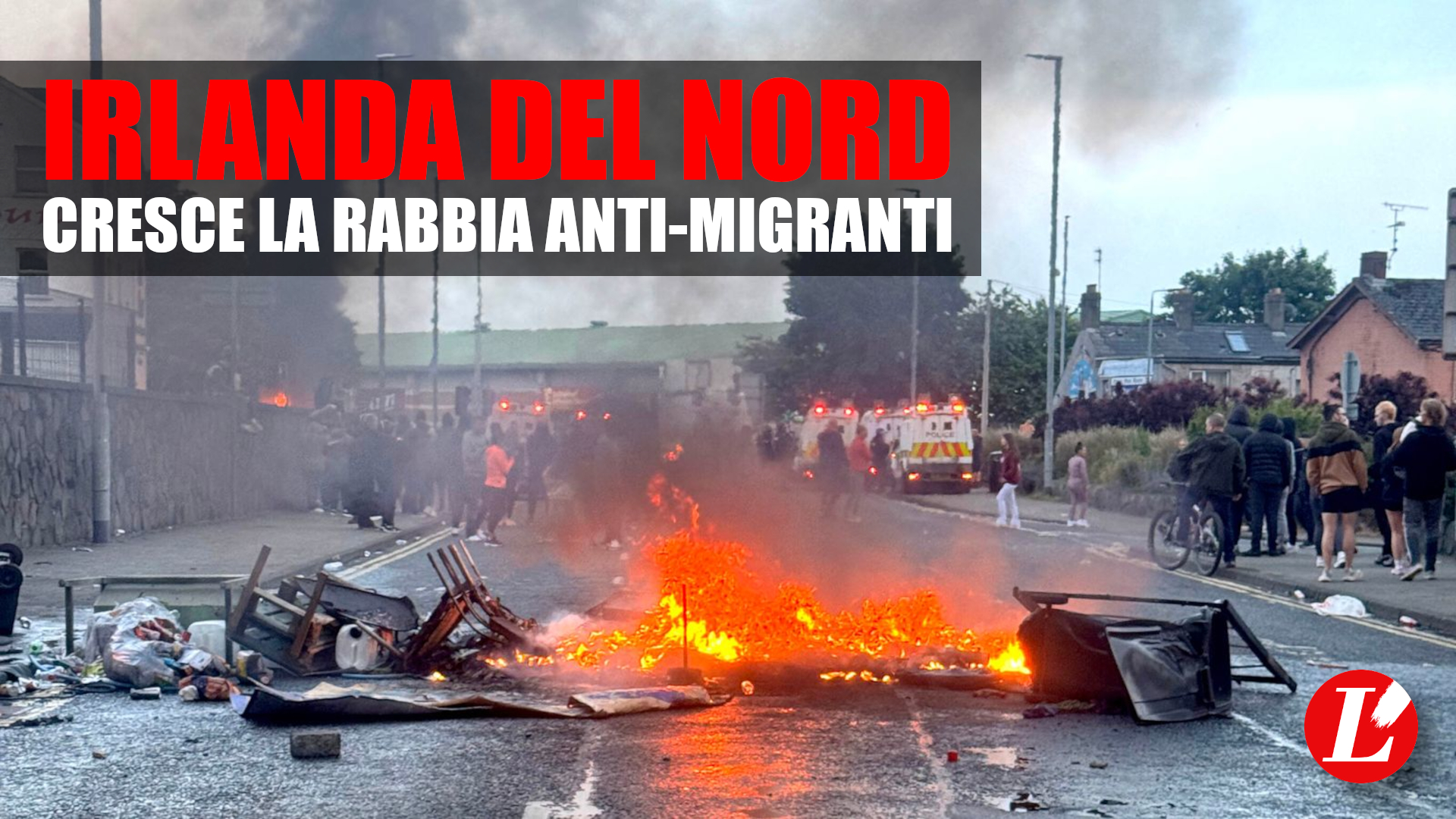 irlanda del nord violenza e tensioni a ballymena