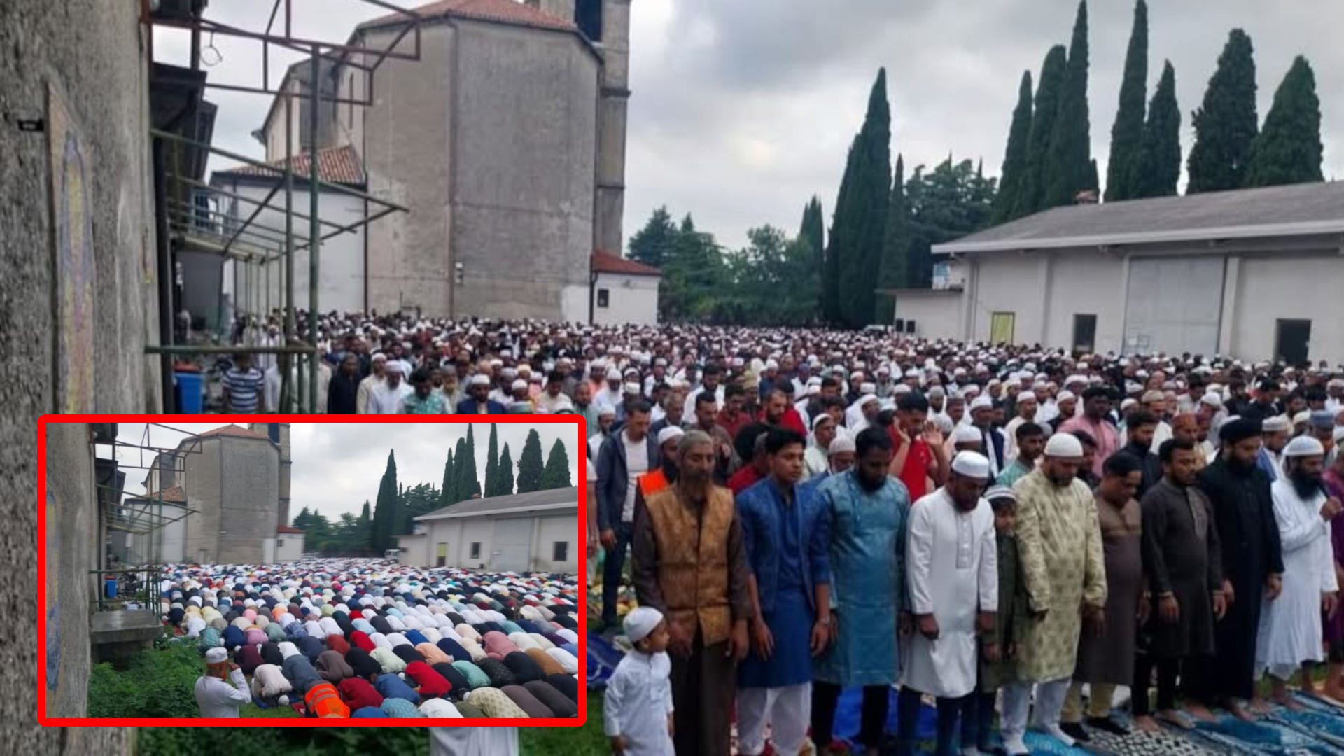 monfalcone la resa della chiesa campi sportivi parrocchiali trasformati in moschee a cielo aperto