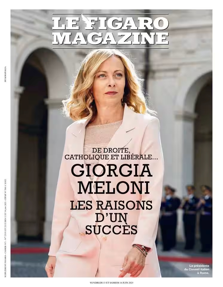 “Giorgia Meloni, le ragioni di un successo”: Le Figaro Magazine dedica la copertina alla premier italiana “Giorgia Meloni, le ragioni di un successo”: Le Figaro Magazine dedica la copertina alla premier italiana