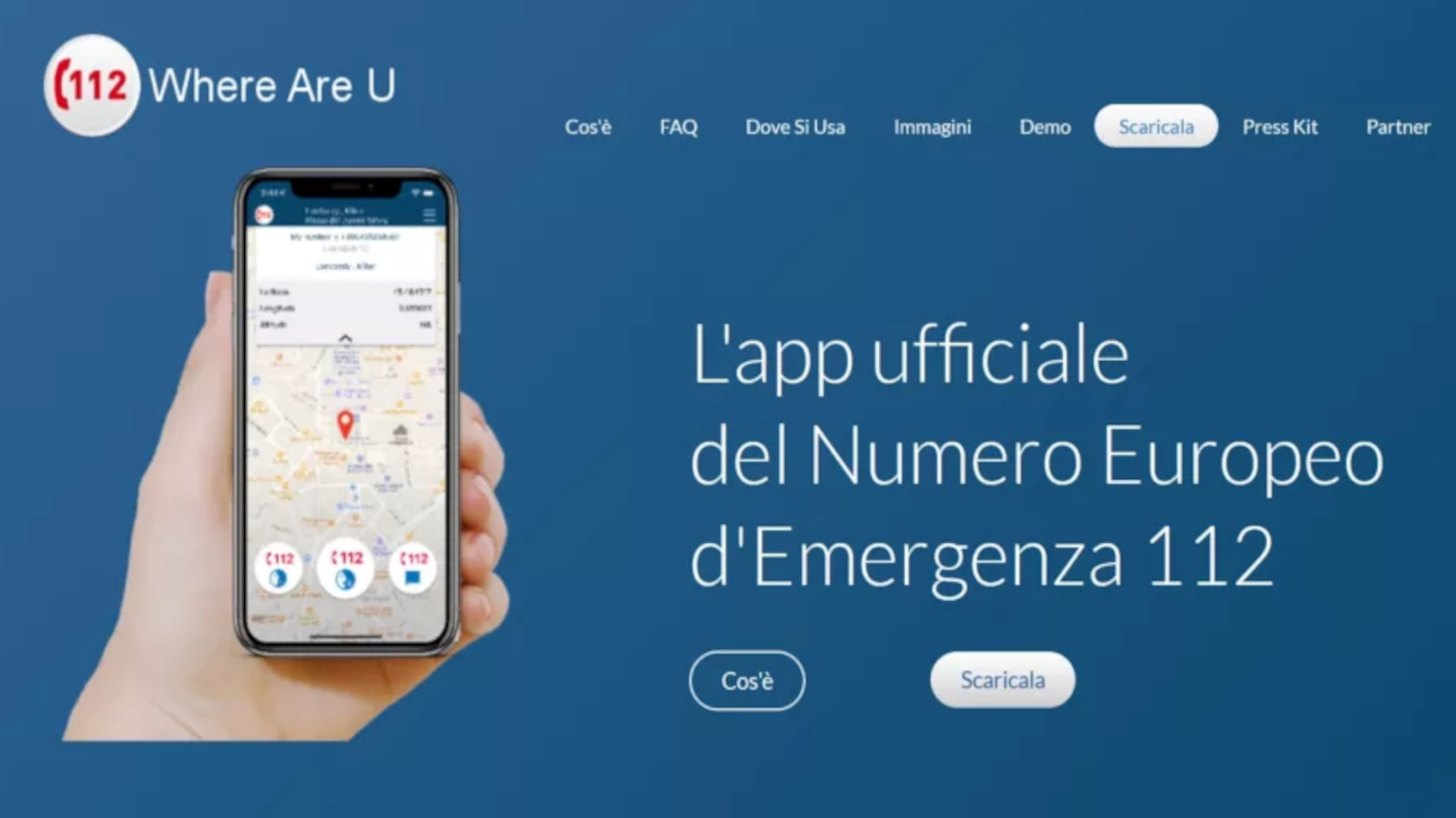 “112 Where ARE U”: l’App salvavita in caso di emergenza “112 Where ARE U”: l’App salvavita in caso di emergenza