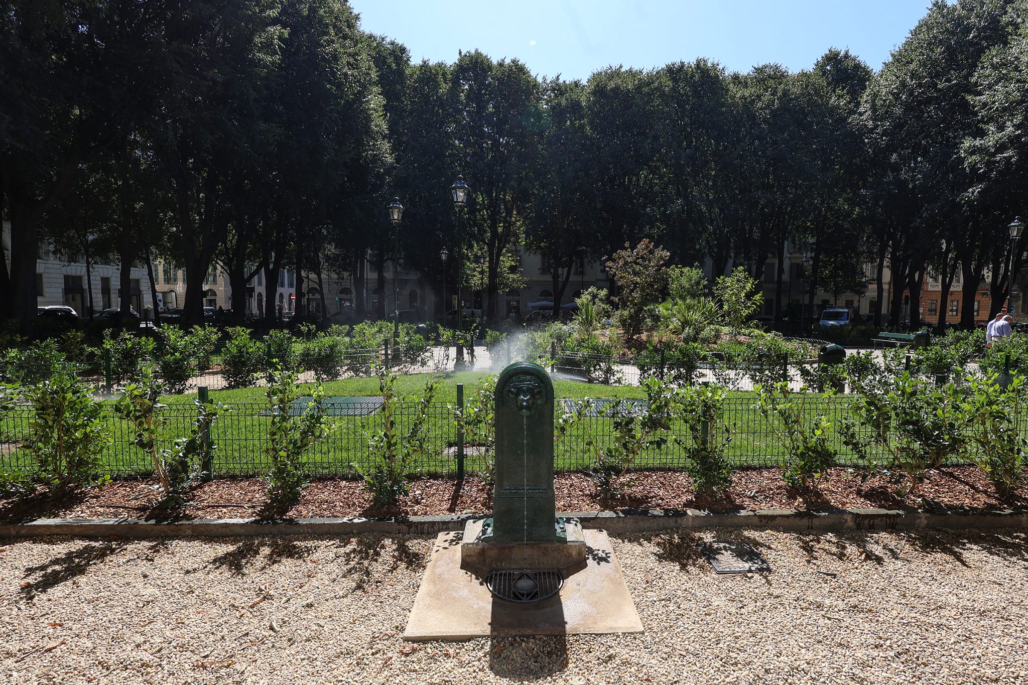 piazza maria teresa inaugurato il giardino storico