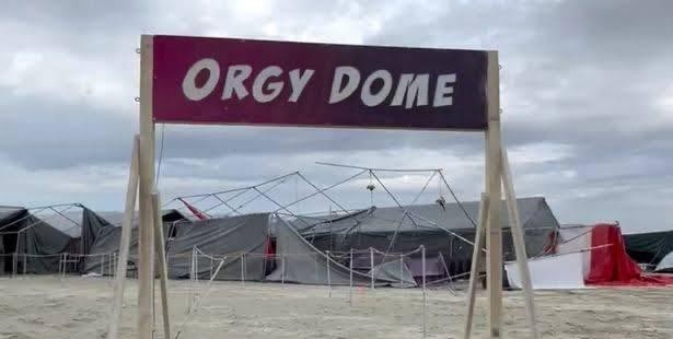 Burning Man 2025: crollato l’Orgy Dome