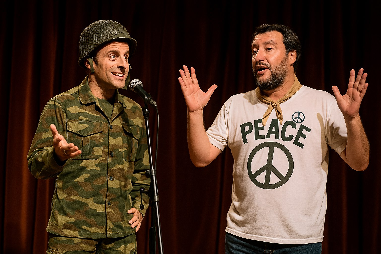 Macron contro Salvini: scontro reale o show da baraccone? Macron contro Salvini: scontro reale o show da baraccone?