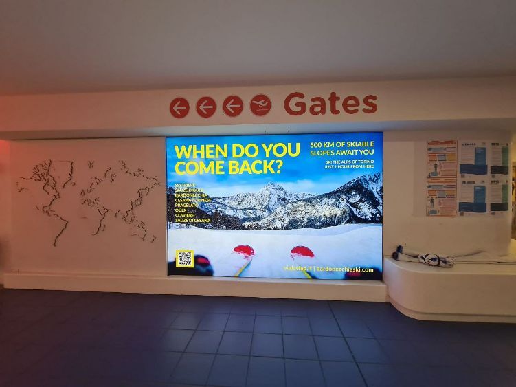 Le Montagne Olimpiche si presentano all’Aeroporto di Caselle Le Montagne Olimpiche si presentano all’Aeroporto di Caselle