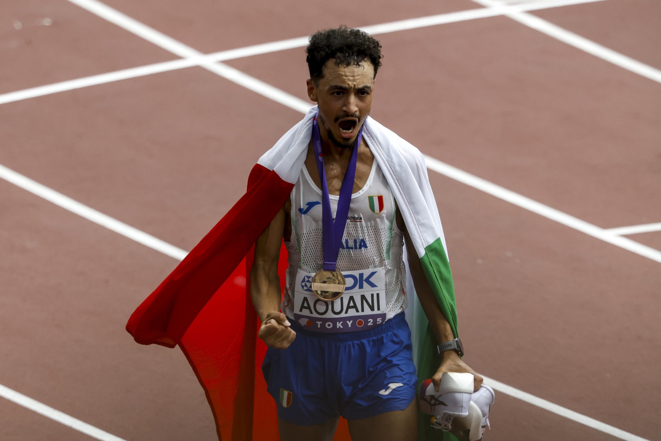 Mondiali di Tokyo: Aouani bronzo nella maratona Mondiali di Tokyo: Aouani bronzo nella maratona