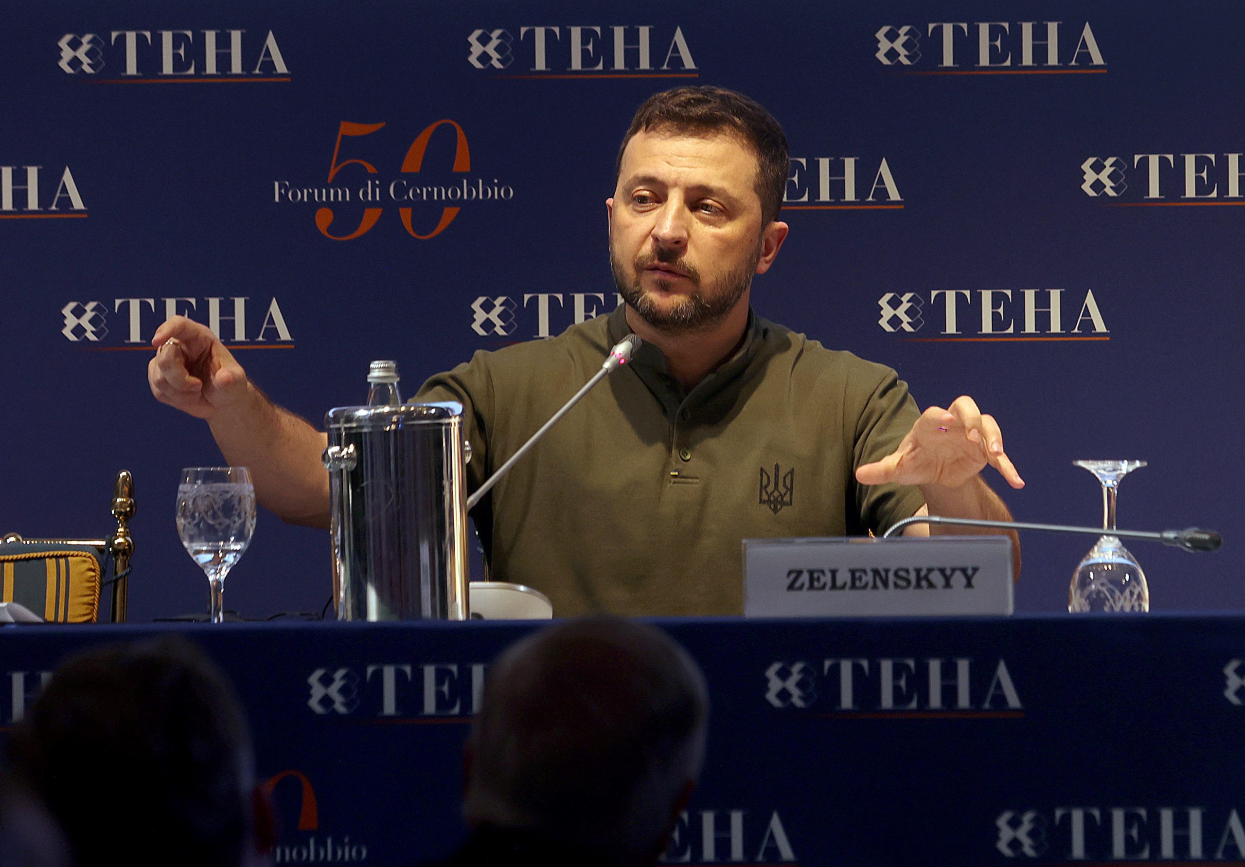 Zelensky a Cernobbio: “Nostro esercito garanzia per l’Ue”