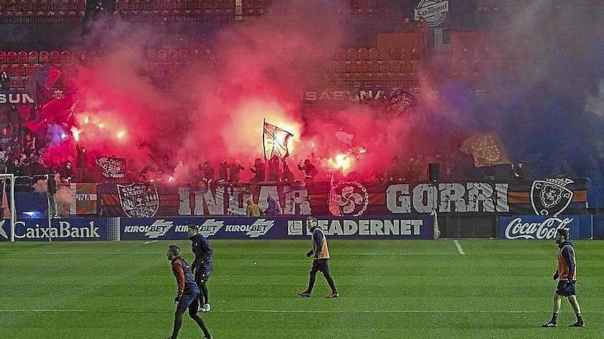osasuna getafe partita sospesa per protesta pro palestina